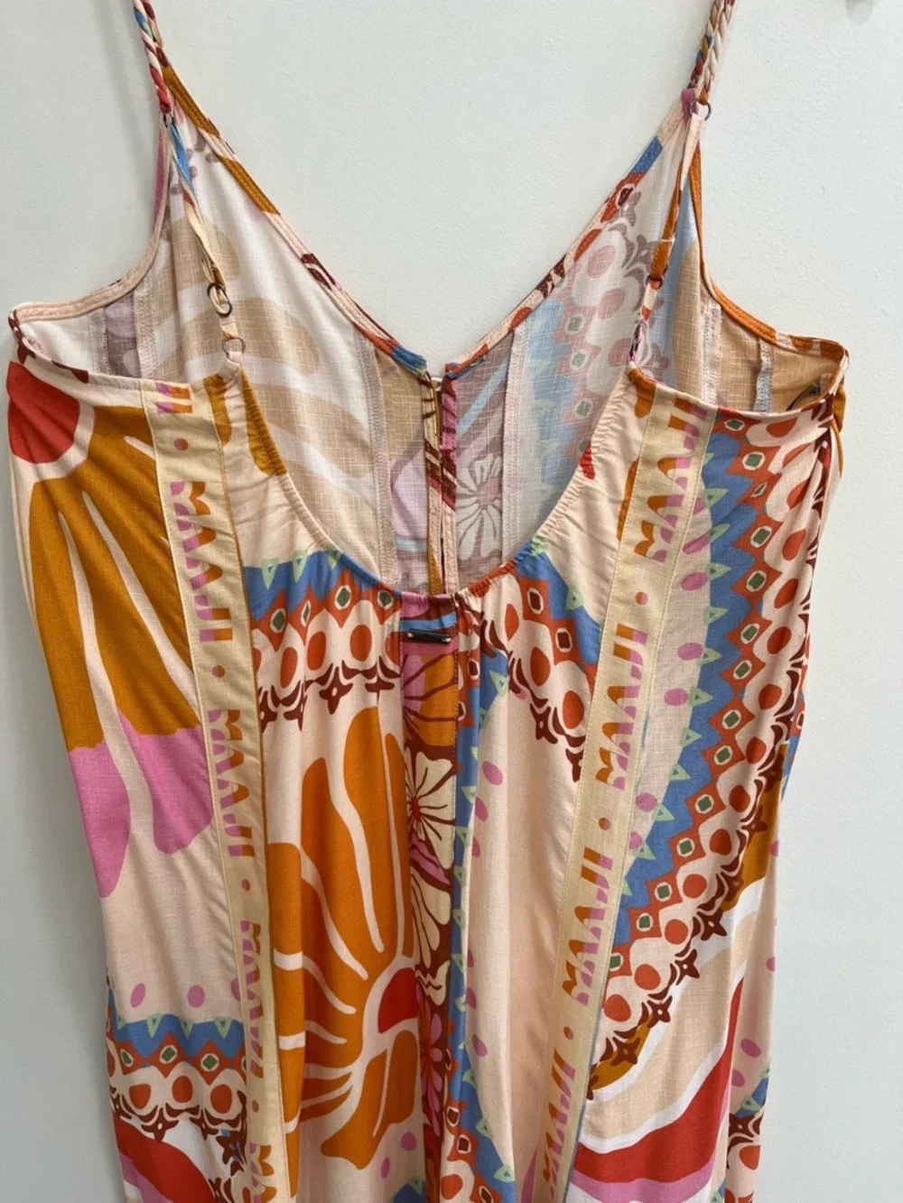 Maaji Pink Orange Blue Floral Maxi Dress - Picture 10 of 16
